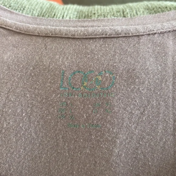 LOGO brand Sleeveless Lace Hem Top - Pink - Picture 5 of 5